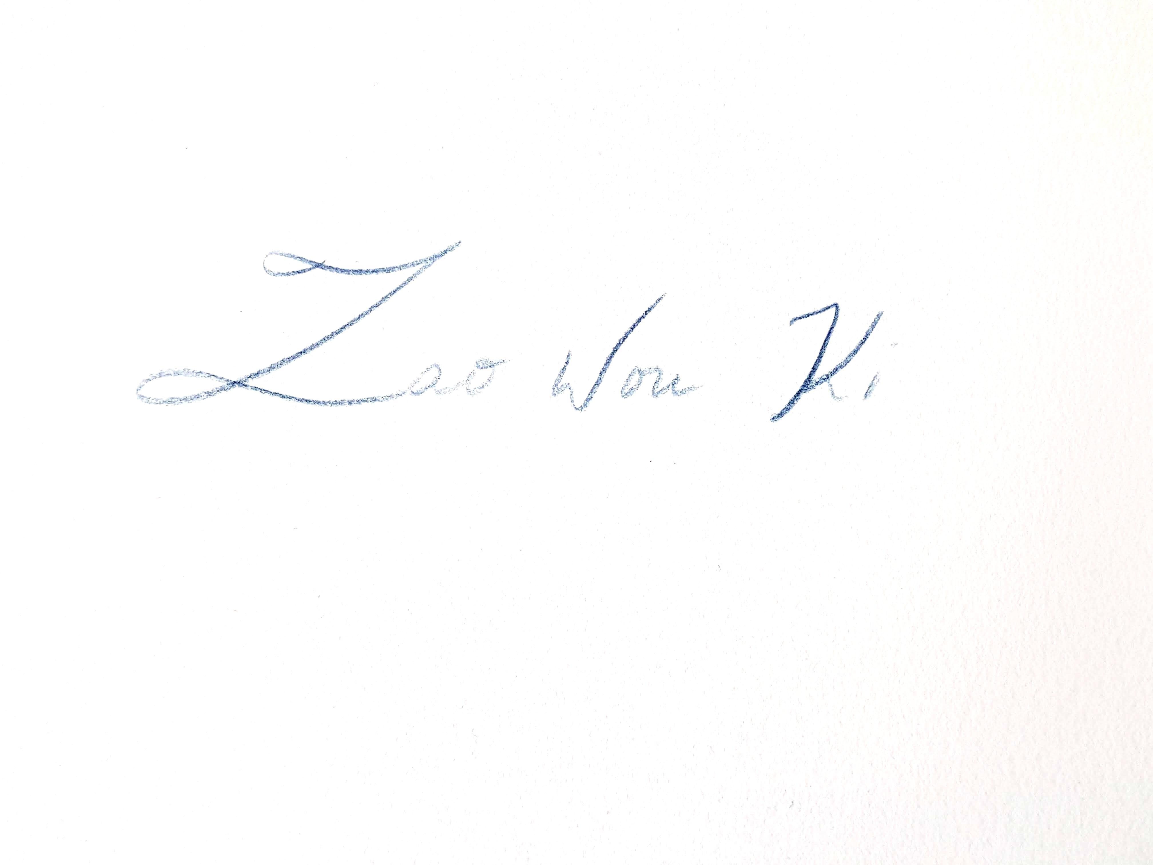 Zao Wou-ki – Momente – Original-Aquatinta mit handsignierter Justification im Angebot 1