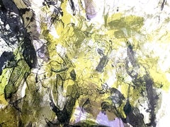 Zao Wou-ki - Original Lithographie - Abstrakte Komposition