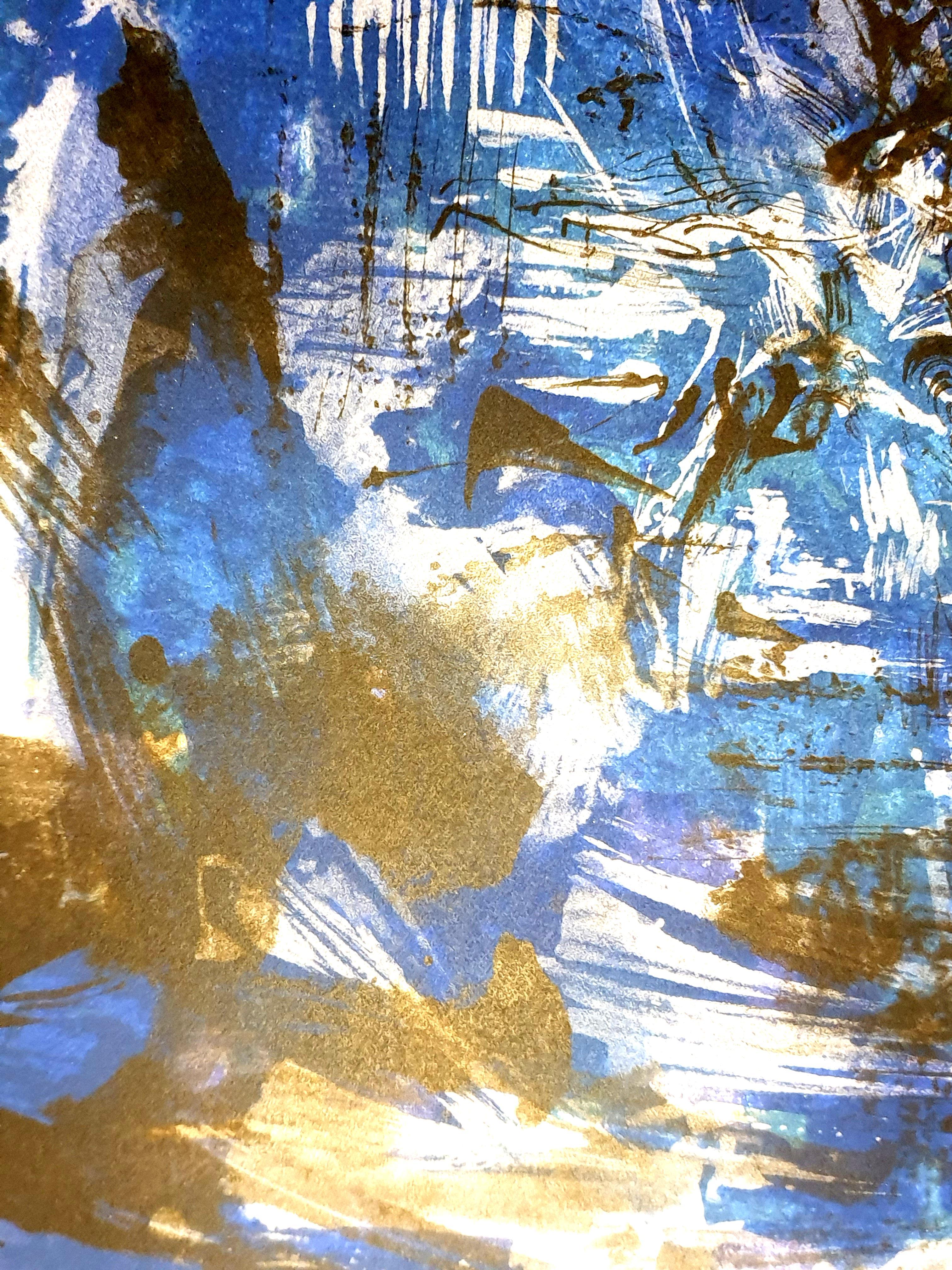 Zao Wou-Ki - Litografia originale - Composizione astratta in vendita 1