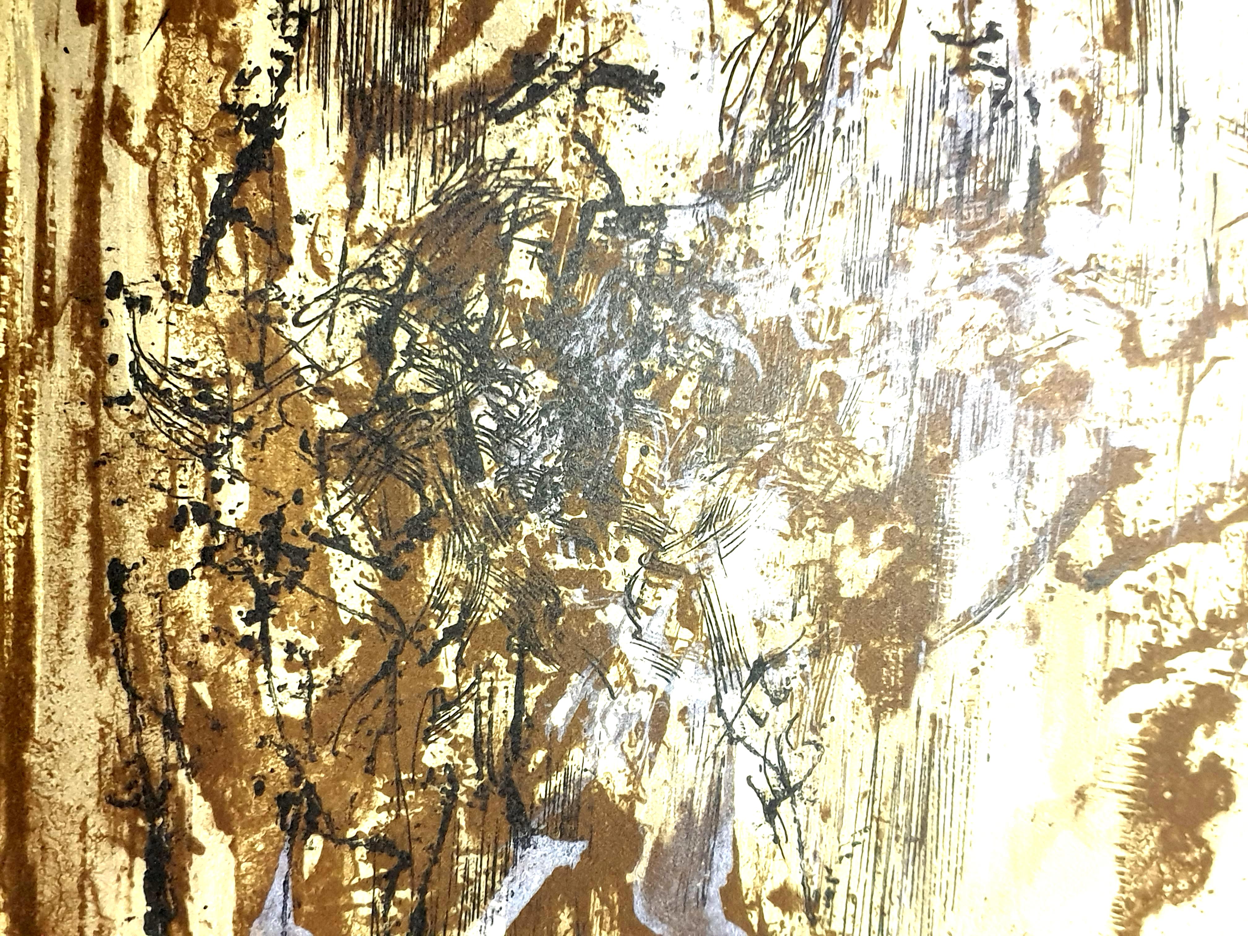 Zao Wou-Ki - Litografia originale - Composizione astratta in vendita 3