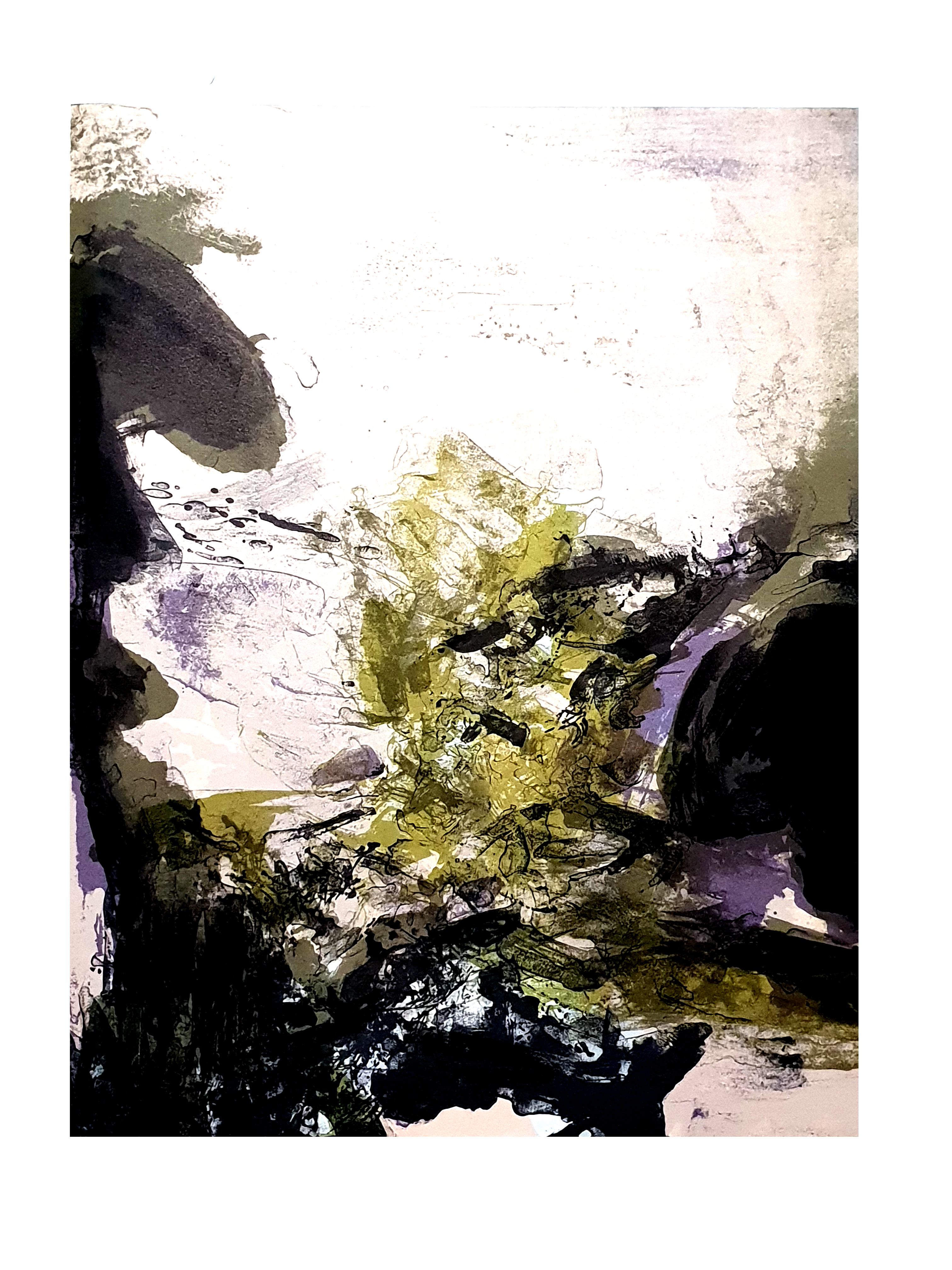 abstract lithograph