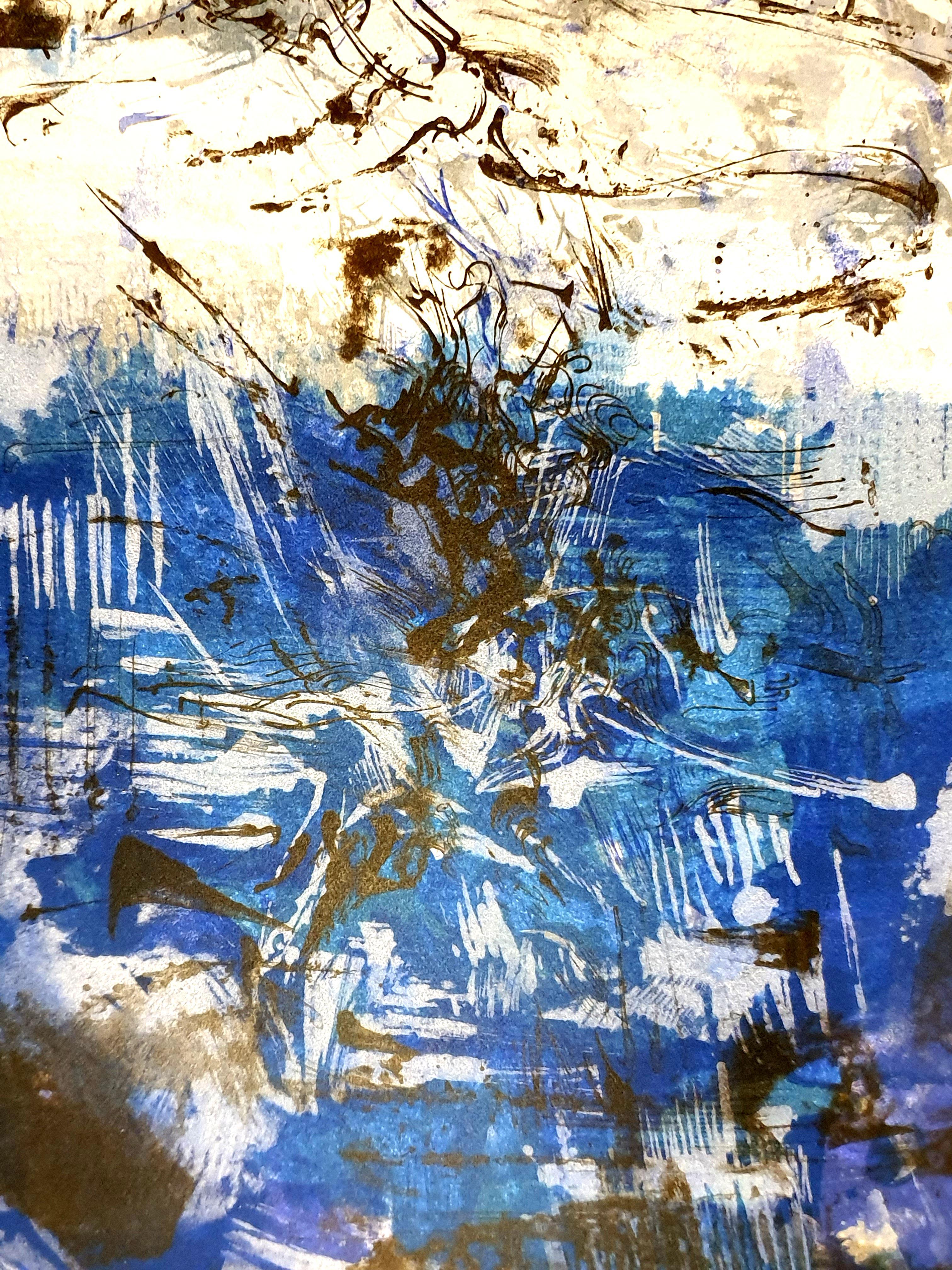 Zao Wou-Ki - Litografia originale - Composizione astratta in vendita 5