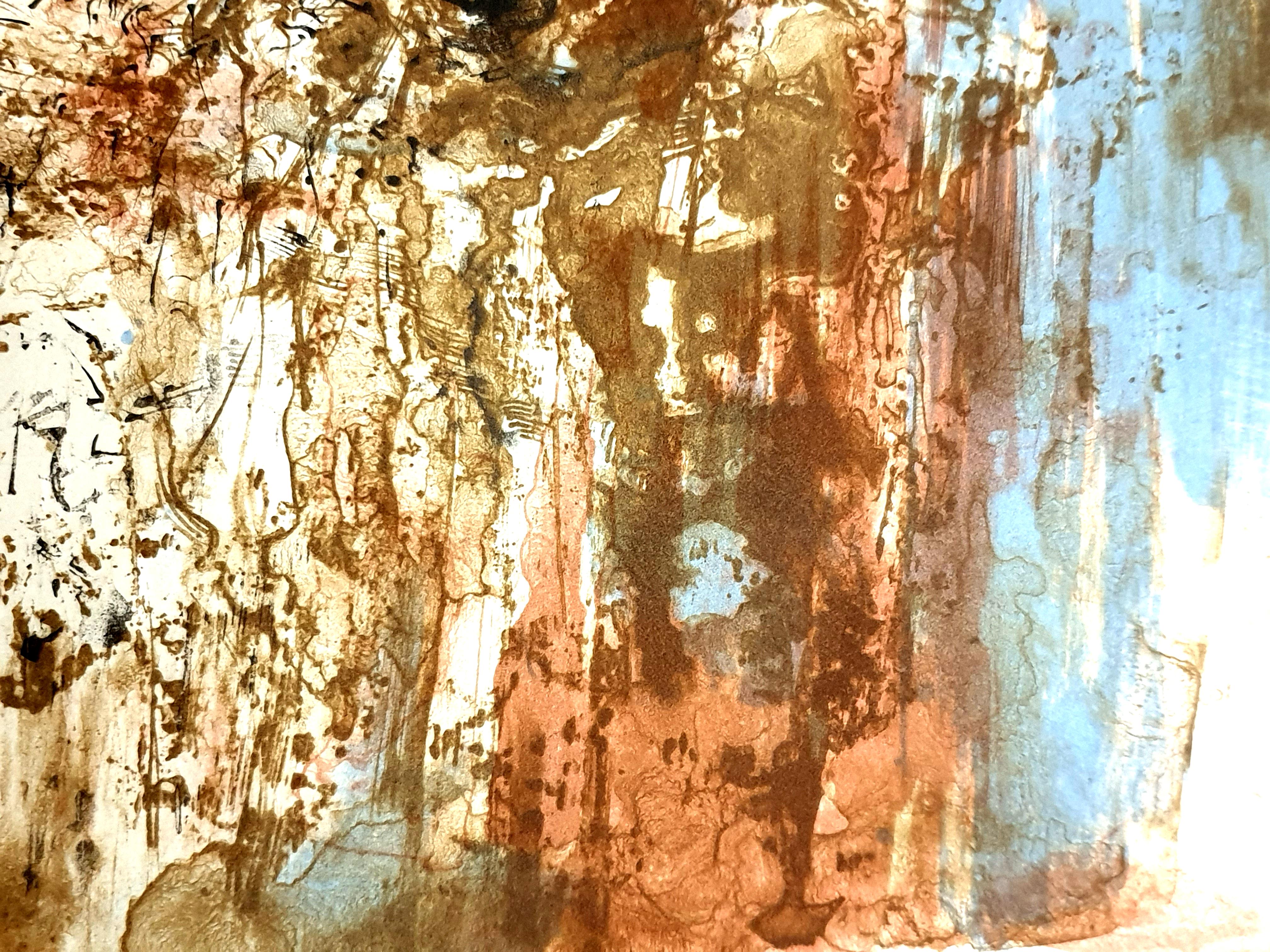 Zao Wou-Ki - Litografia originale - Composizione astratta in vendita 7