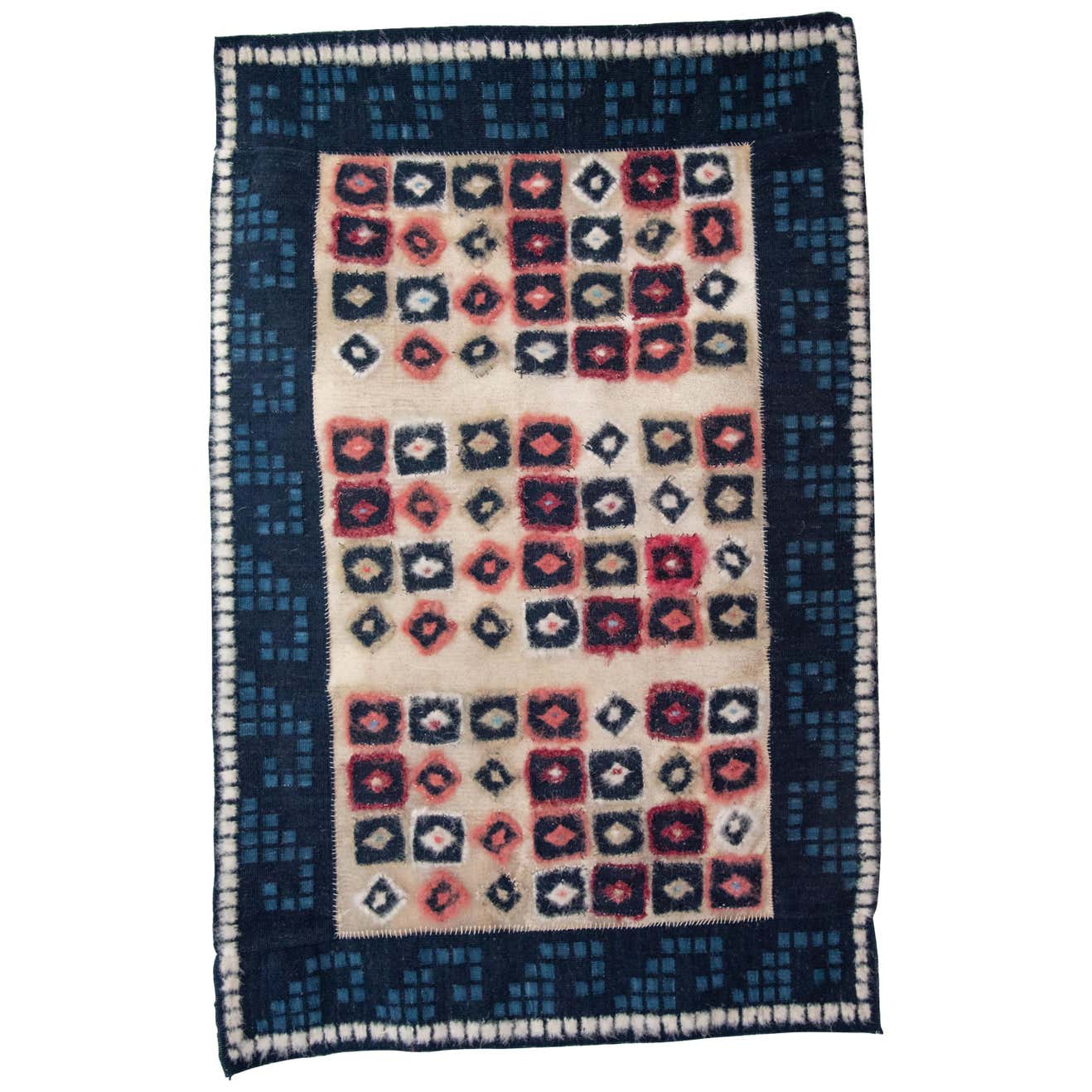 Zapotec Handwoven Natural Dyed Hanging Feather Rug Made in Oaxaca ...