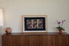 Zapotec Handwoven Natural Dyed Hanging Feather Rug Made in Oaxaca Mexico