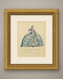 Zara in Congreve's The Mourning Bride, Georgian Stage Costume, Jefferys, 1757