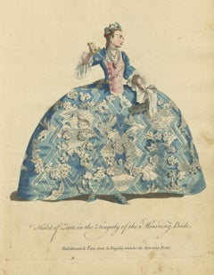 Zara in Congreve's The Mourning Bride, Georgian Stage Costume, Jefferys, 1757