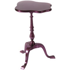 Zaragoça Side Table with Purple Finish