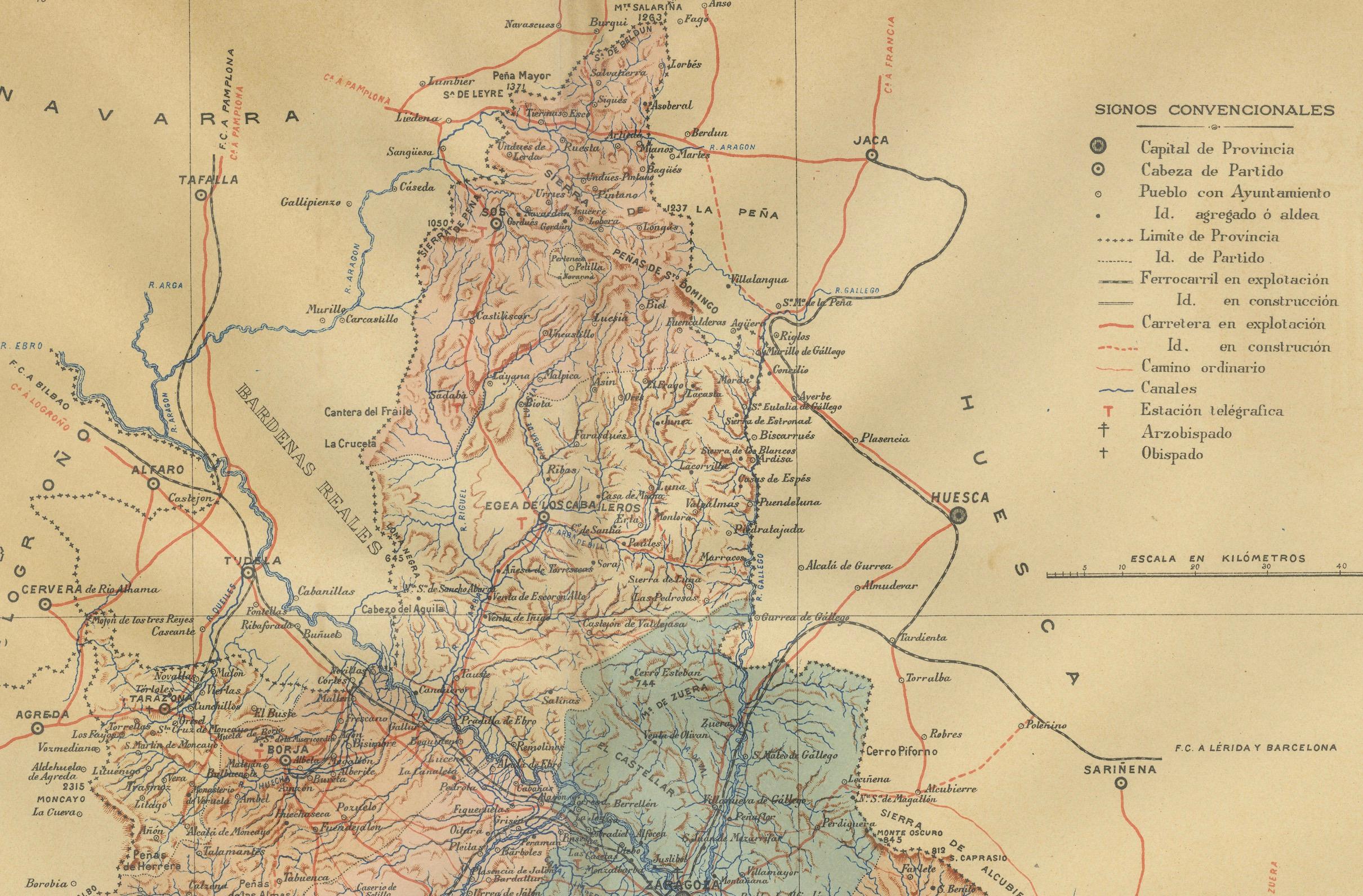 Paper Zaragoza: Crossroads of Heritage - The 1901 Cartographic Chronicle For Sale