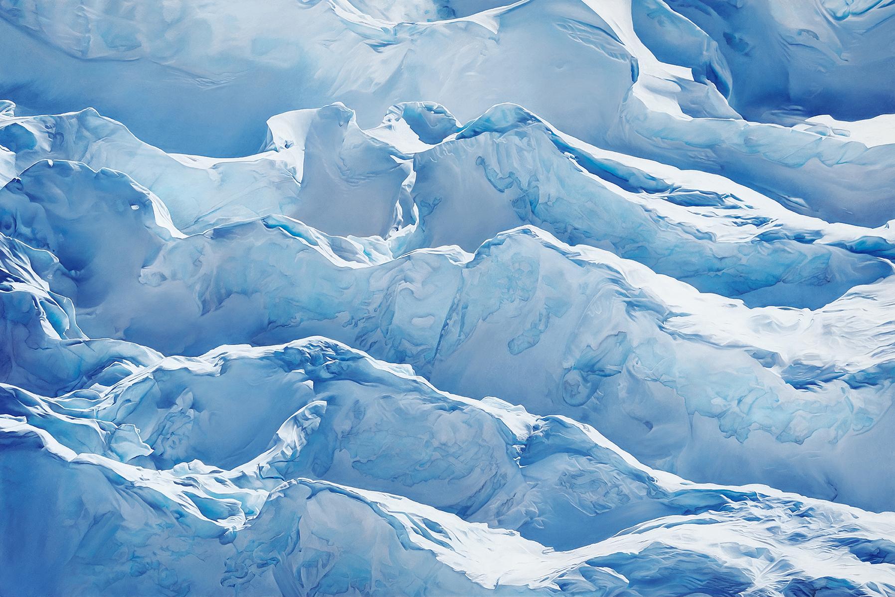 Zaria Forman Landscape Print - Jakobshavn Glacier Greenland 69 Degrees North Limited Edition Print