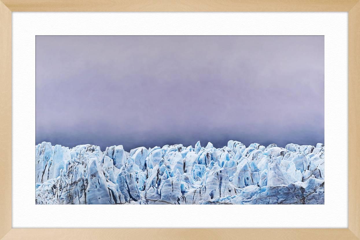 Risting Glacier South Georgia Limited Edition Print - Purple Landscape Print by Zaria Forman