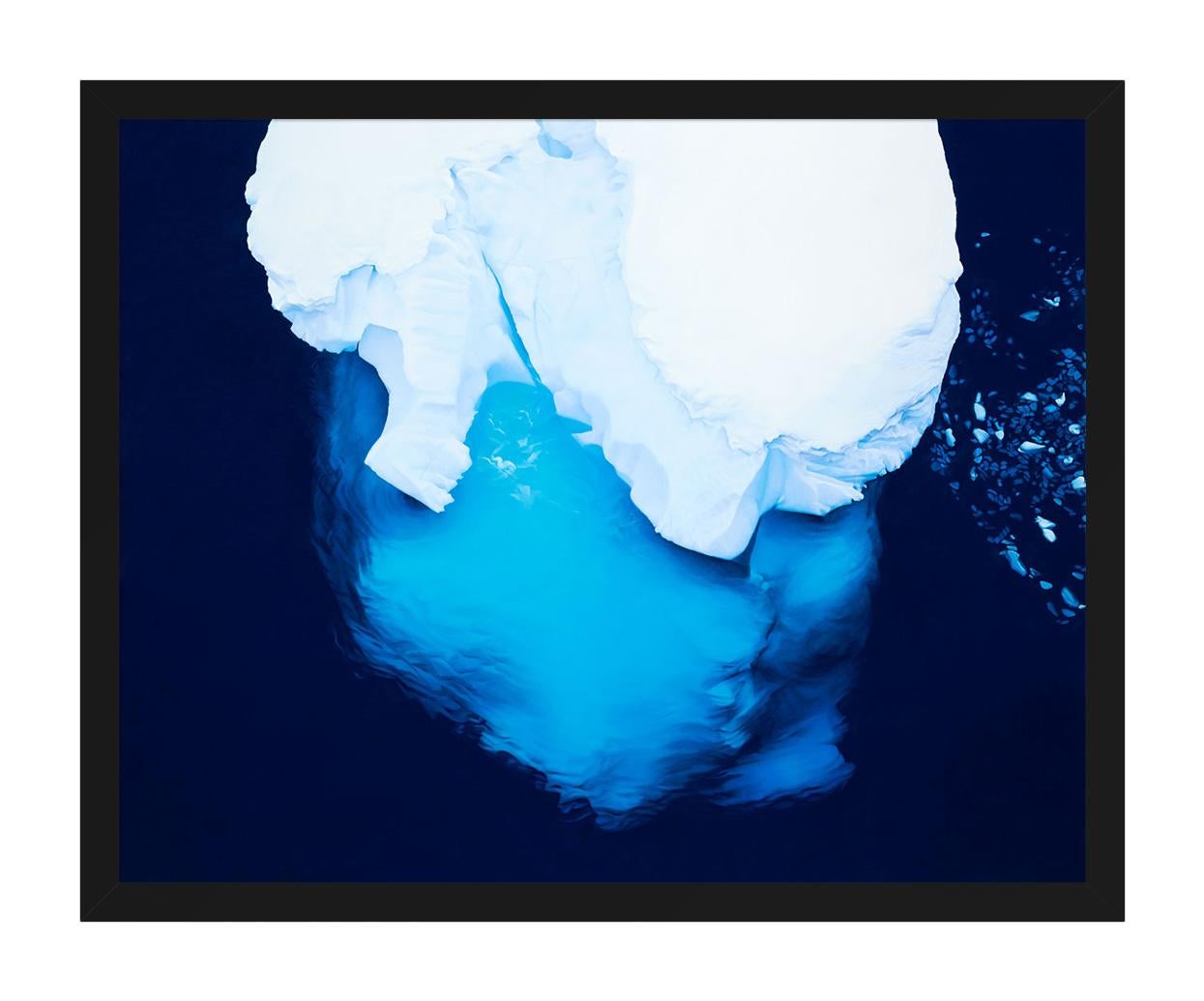 Wilhelmina Bay No.2 Antarctica Limited Edition Print - Purple Landscape Print by Zaria Forman