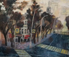 Ciudad sobre las colinas, 100x120cm