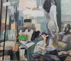 Muse, 110x130 cm, Acryl auf Leinwand