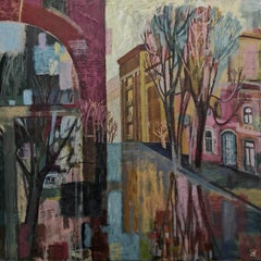 Calle, 100x100cm, acrílico sobre lienzo