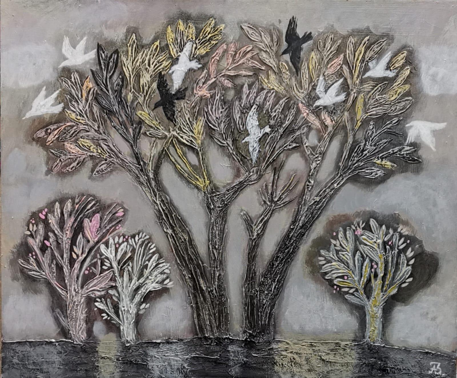 Tree, 50x60cm - Art by Zarina Abisalova
