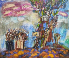 unité avec la Nature, 100x120cm, acrylique sur toile