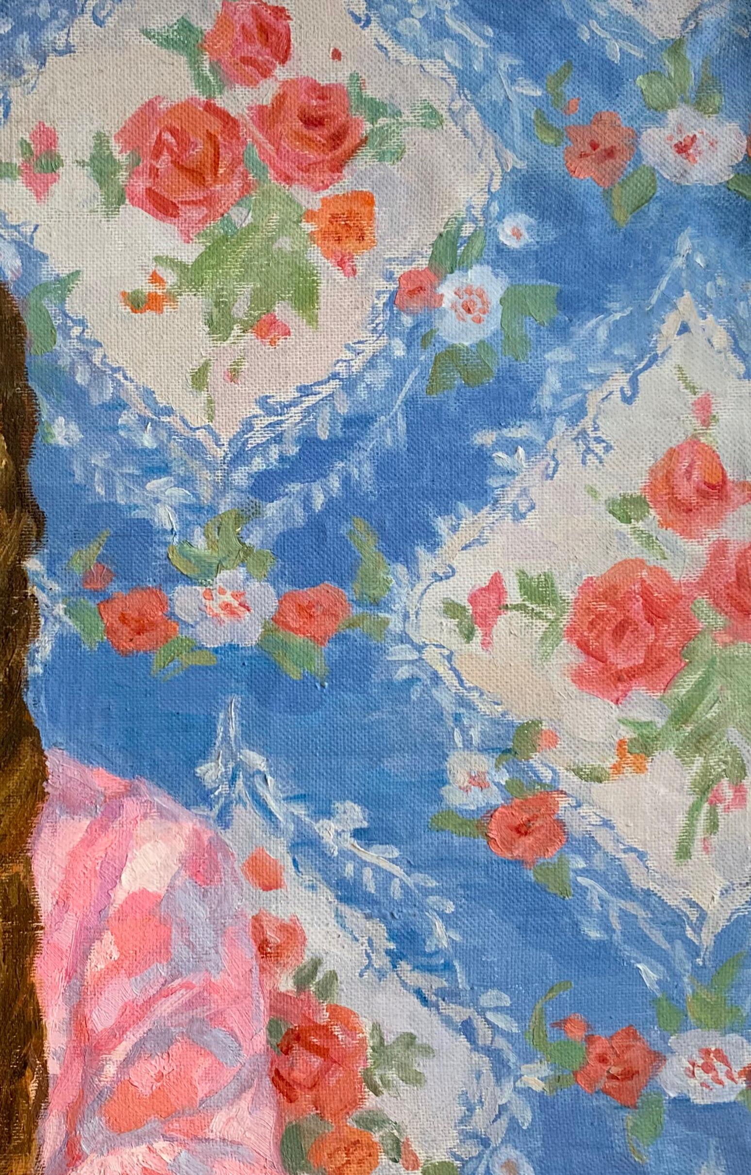 Russian Girl Portrait Oil Canvas Painting Soviet Vintage Female figure Art by Zatsepina Z.
This is an original artwork by a well known Soviet Ukrainian artist Zatsepina Z. I. (1913 – 1986). This work was painted in 1970-1979 and was signed on the