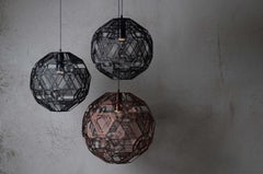 Zattelite Galvanized Iron Pendant Light, Black, 29.5 in