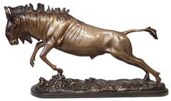 Bronze Wildebeest sculpture
