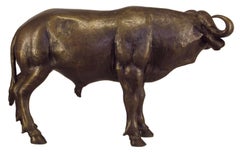 Buffalo bronze sculpture