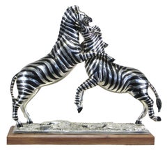 Zebras kämpfen