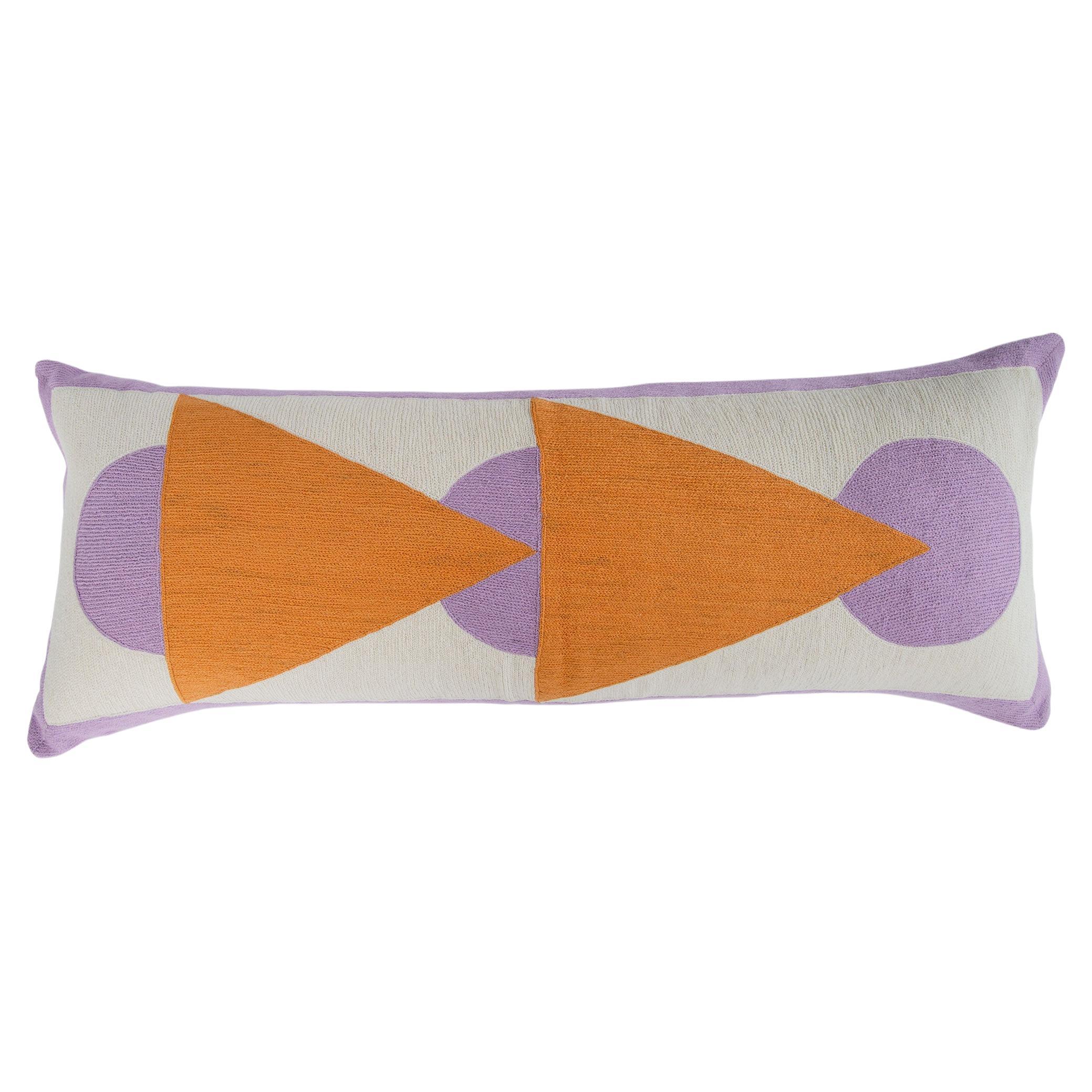 Zaza Lumbar Pillow, Lilac For Sale