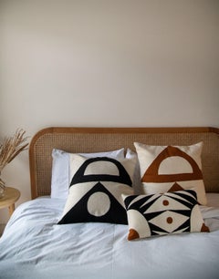 Zaza Shapes Pillow, Black