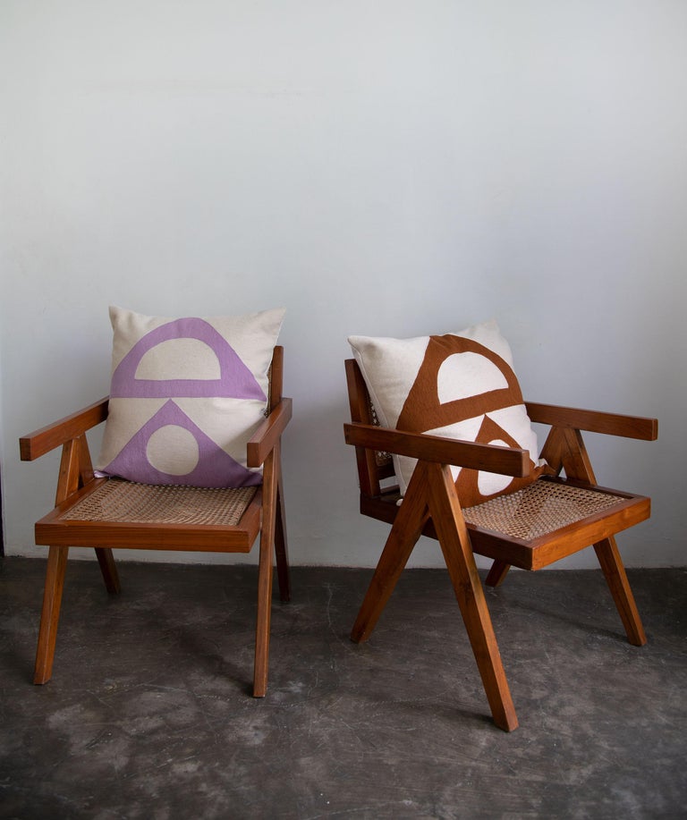 Zaza Shapes Pillow, Lilac For Sale at 1stDibs