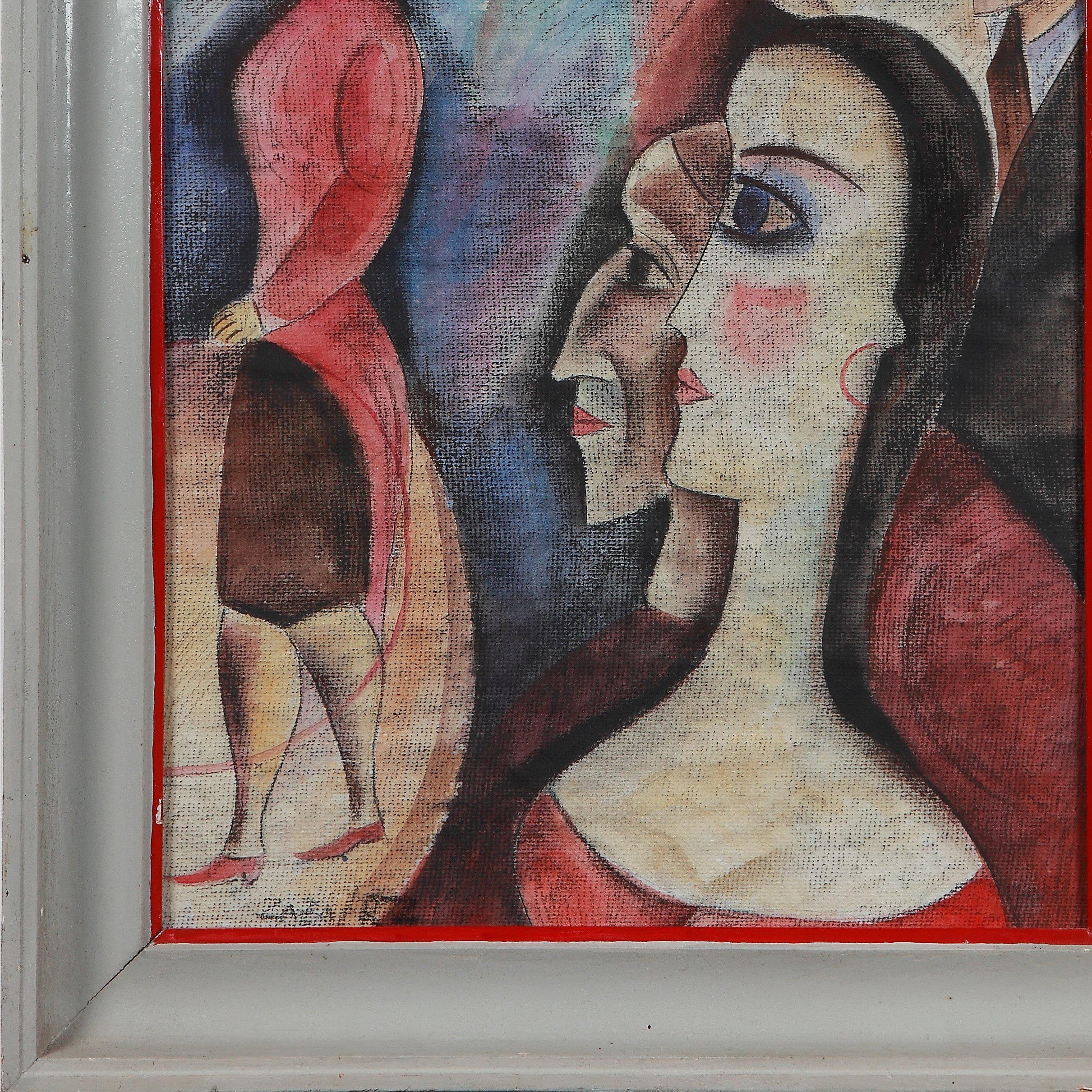 Médias mixtes sur papier. Signé amant à gauche : ZAZA. Daté et méconnaissable. Encadré. Mesures : 26.57 x 15.16 in ( 67,5 x 38,5 cm )

Zaza Tuschmalischvili (née le 15 mai 1960 à Skra, Géorgie) est une peintre géorgienne qui vit et travaille à