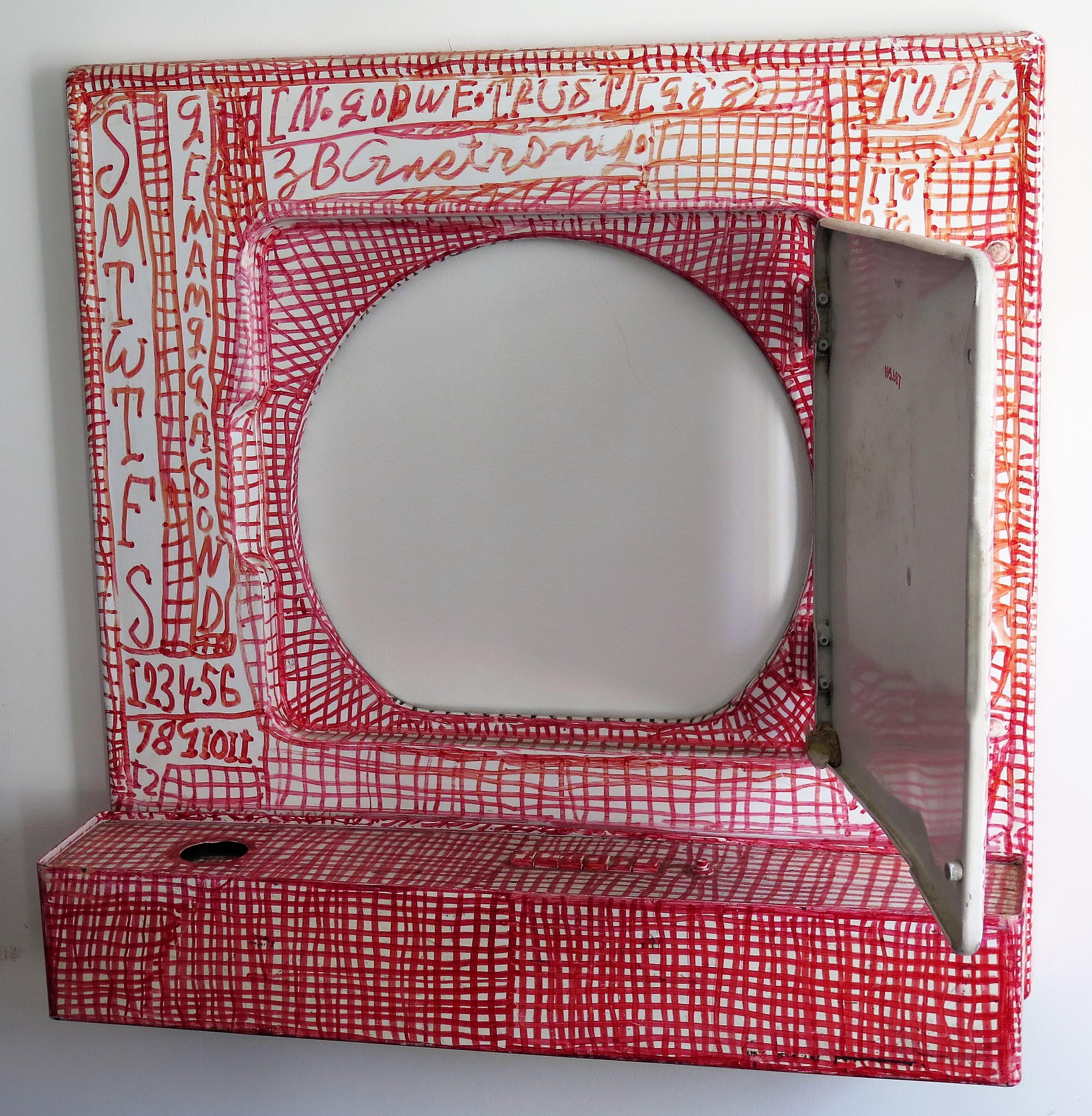 Metal Z.B. Armstrong Calendar on Washing Machine Top For Sale
