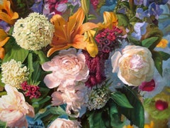 Blumenkomposition Stillleben Öl auf Leinwand