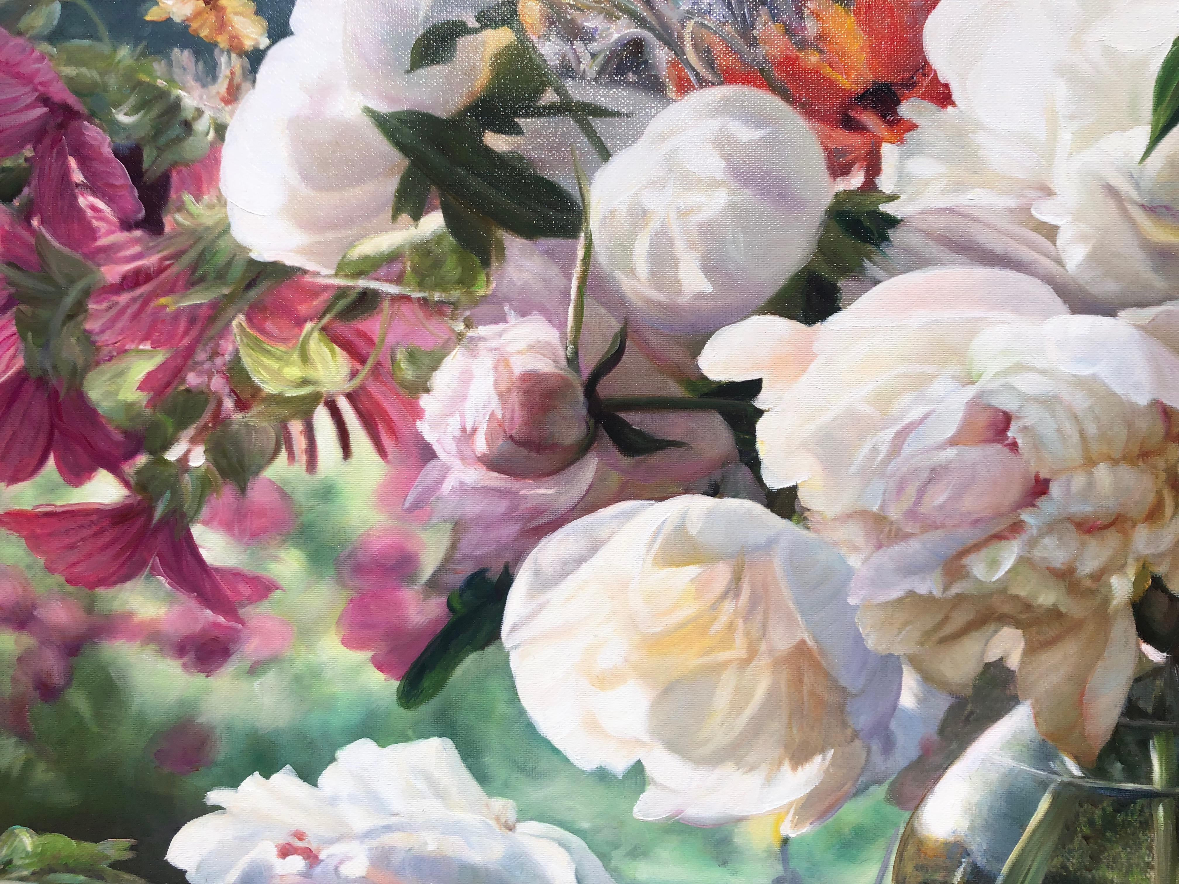 Ramo de verano Óleo sobre lienzo - Painting Realista de Zbigniew Kopania