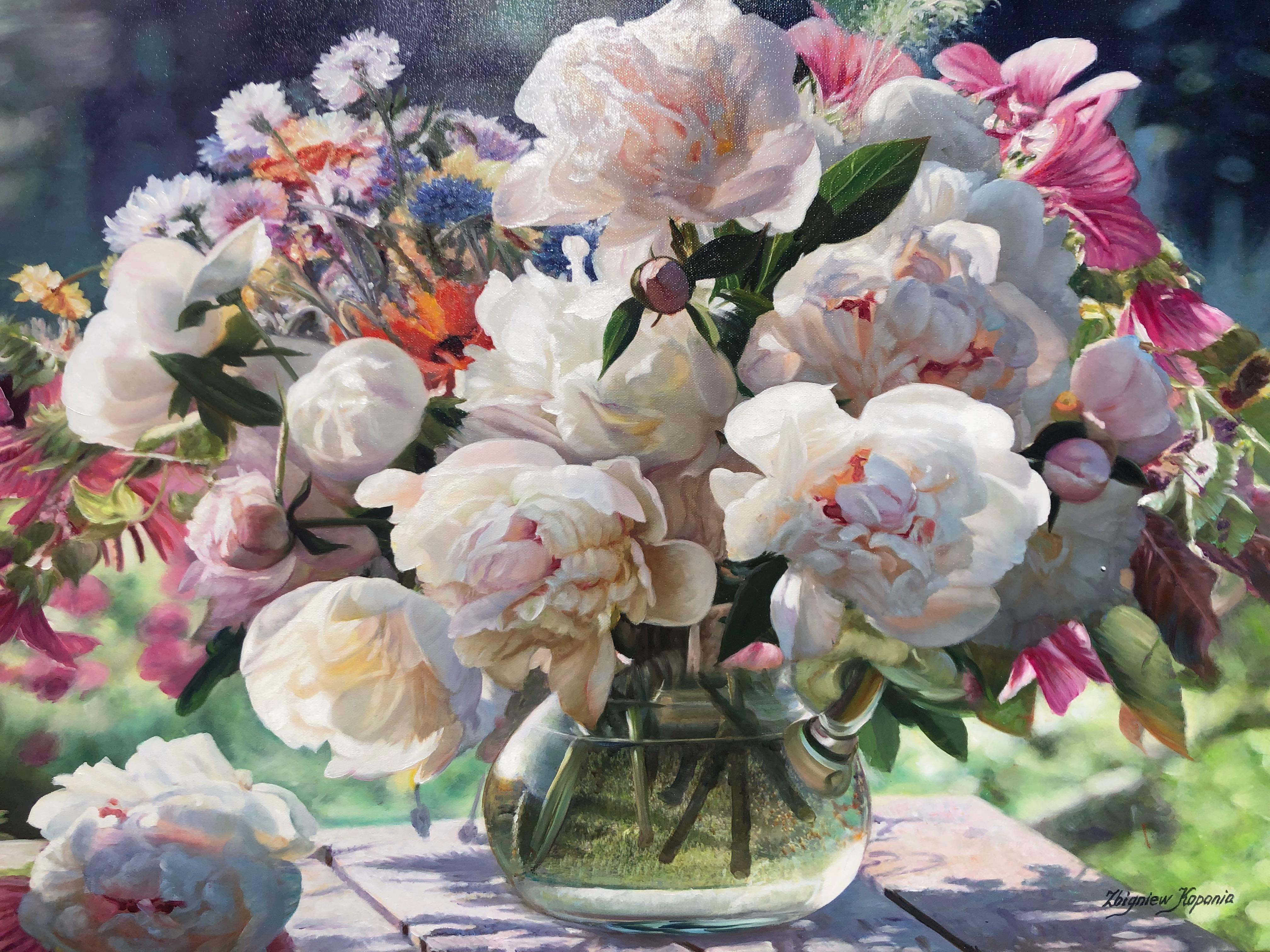 Summer Bouquet 2022
Still Life oil on canvas, artist signed lower right framed.
Zbigniew Kopania, artist painter, cinematographer, born December 21, 1949, in Łódź Poland.
Kopania style of paintings characterized by very high realism, some of them