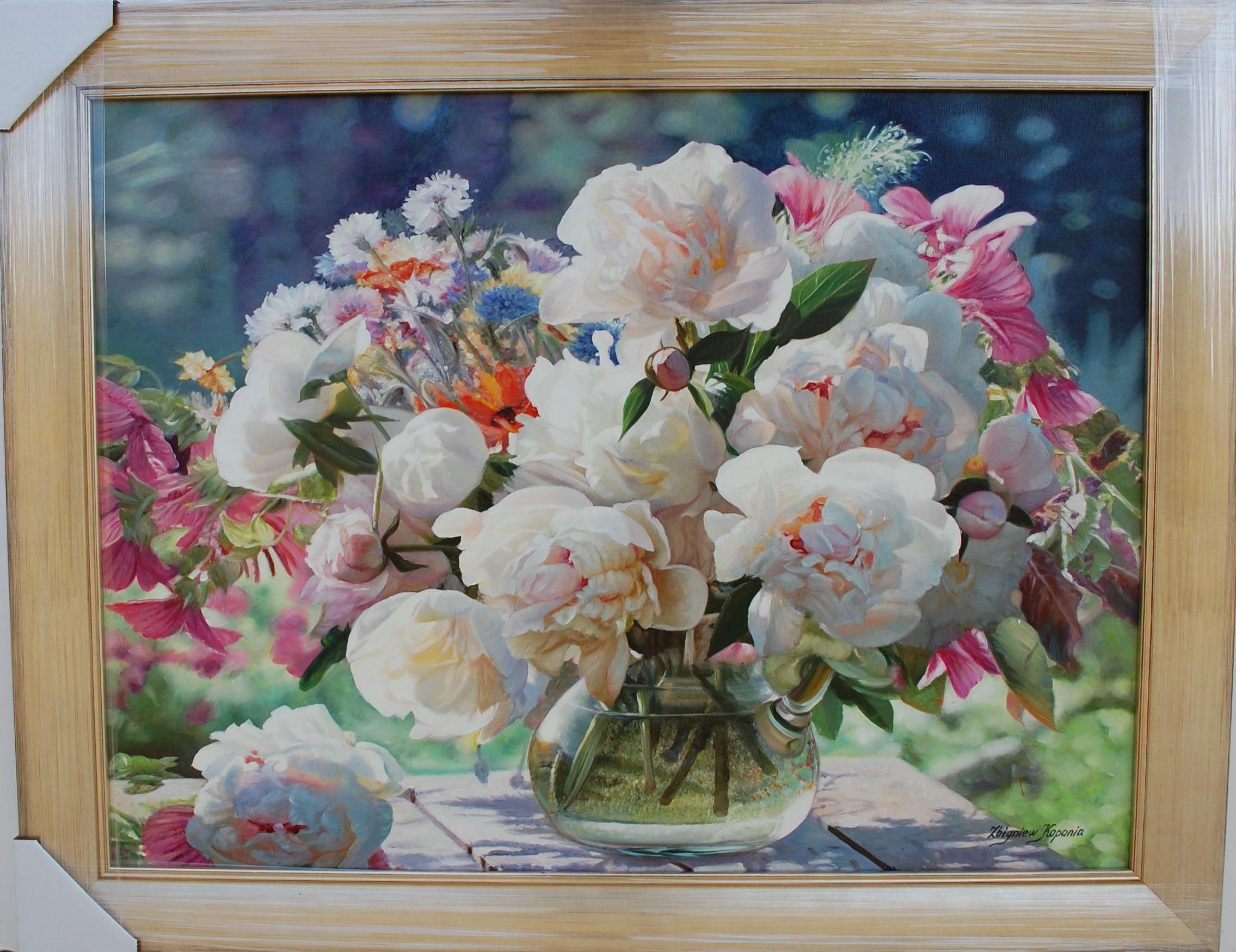 Summer Bouquet Oil On Canvas For Sale 1