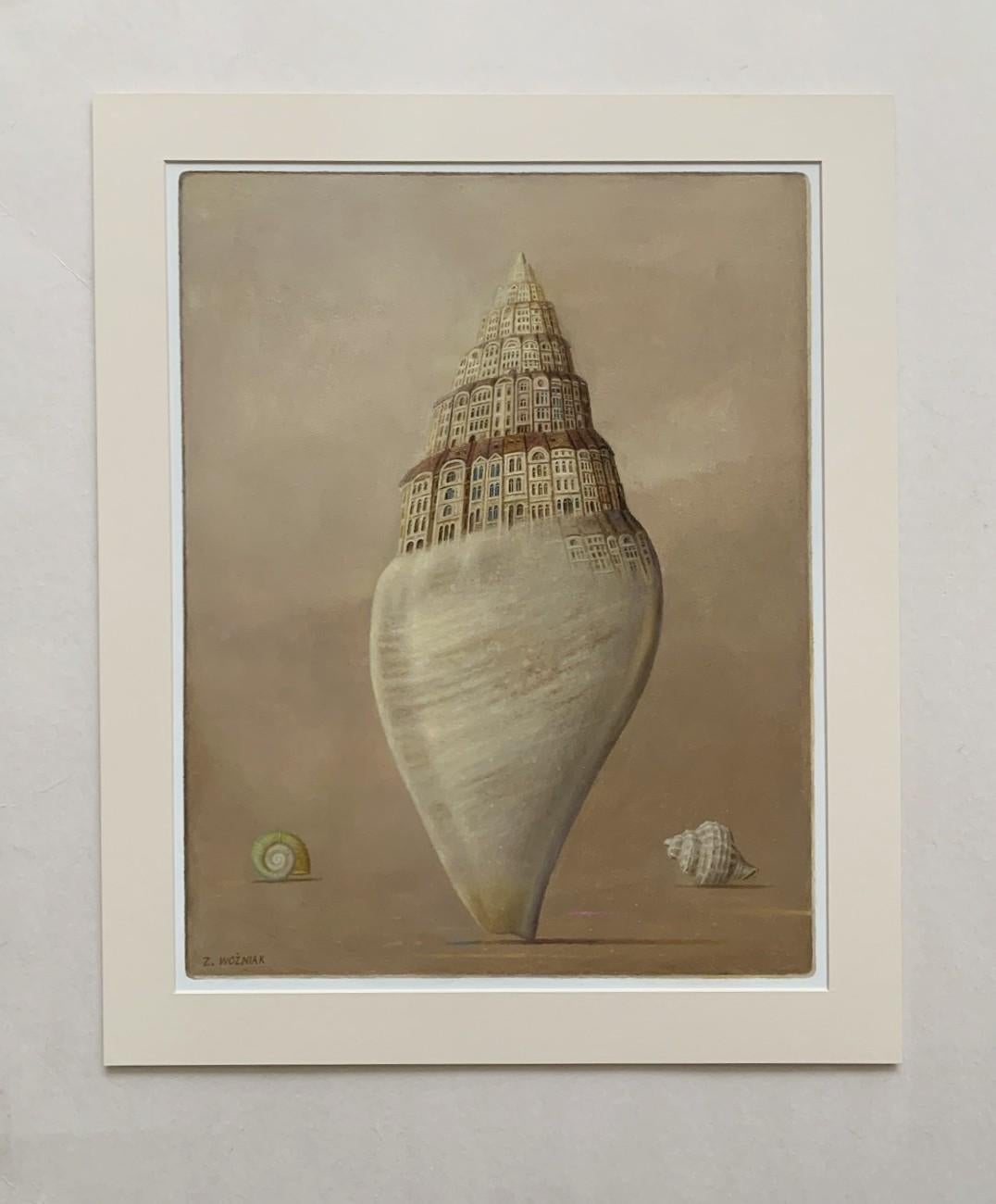 Shells of the world - Figurative Painting, Surrealism, Architecture, Polish art 1