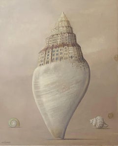 Shells of the world - Figurative Painting, Surrealism, Architecture, Polish art