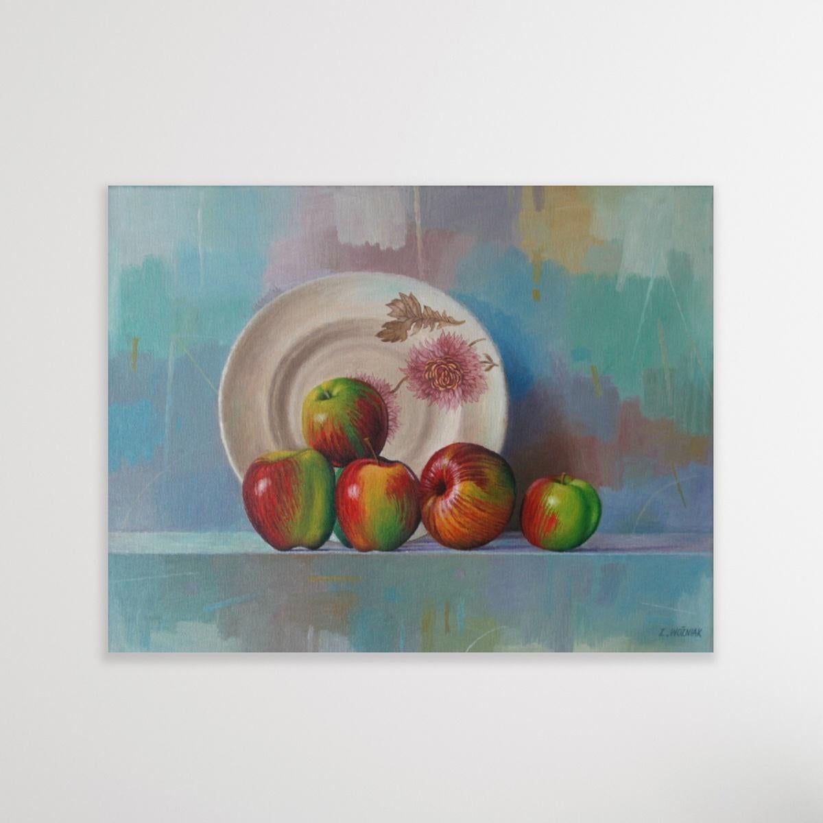 apple realistic painting