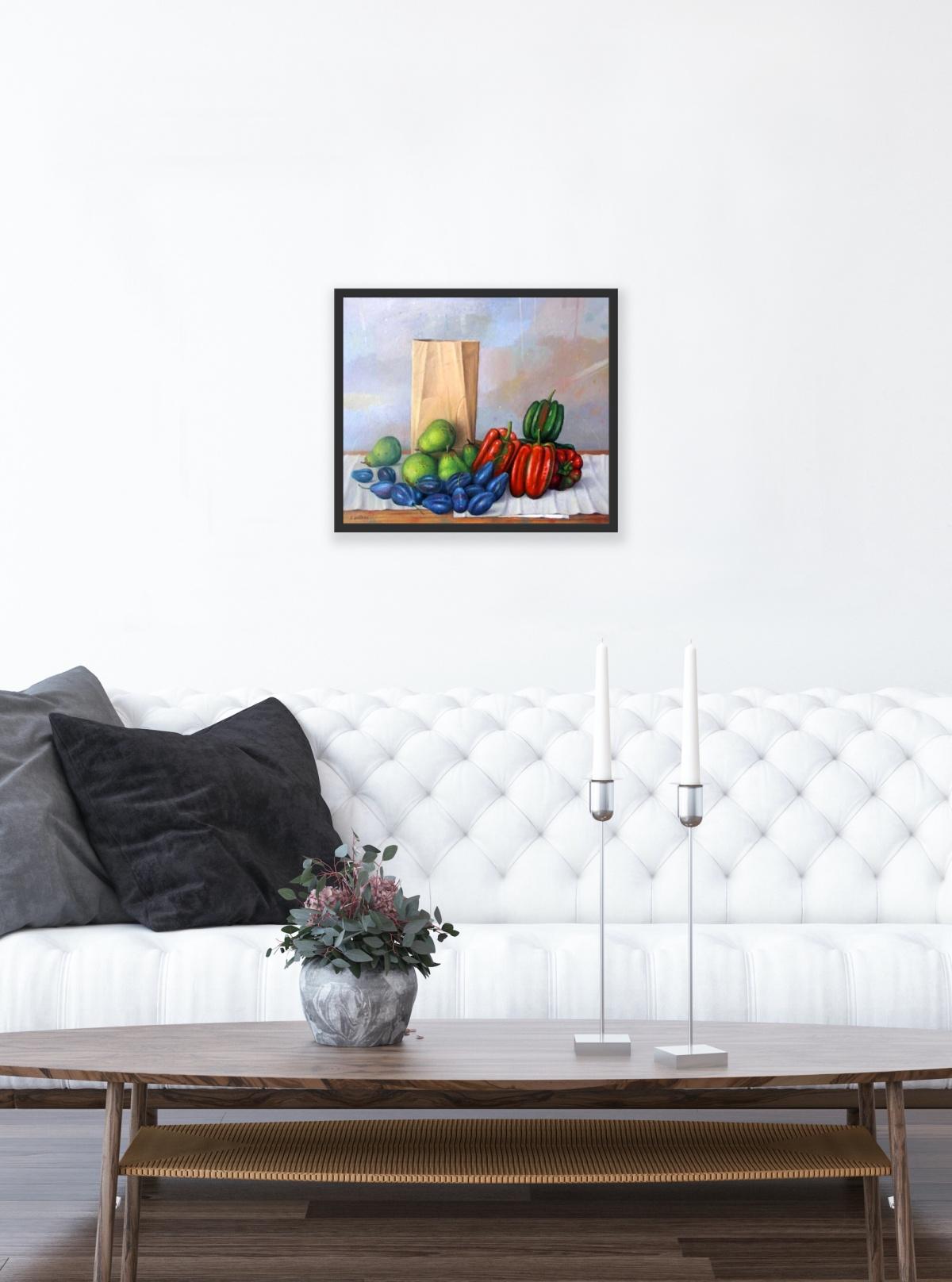 Natura morta - Pittura ad olio figurativa, Realismo, Arte polacca in vendita 2