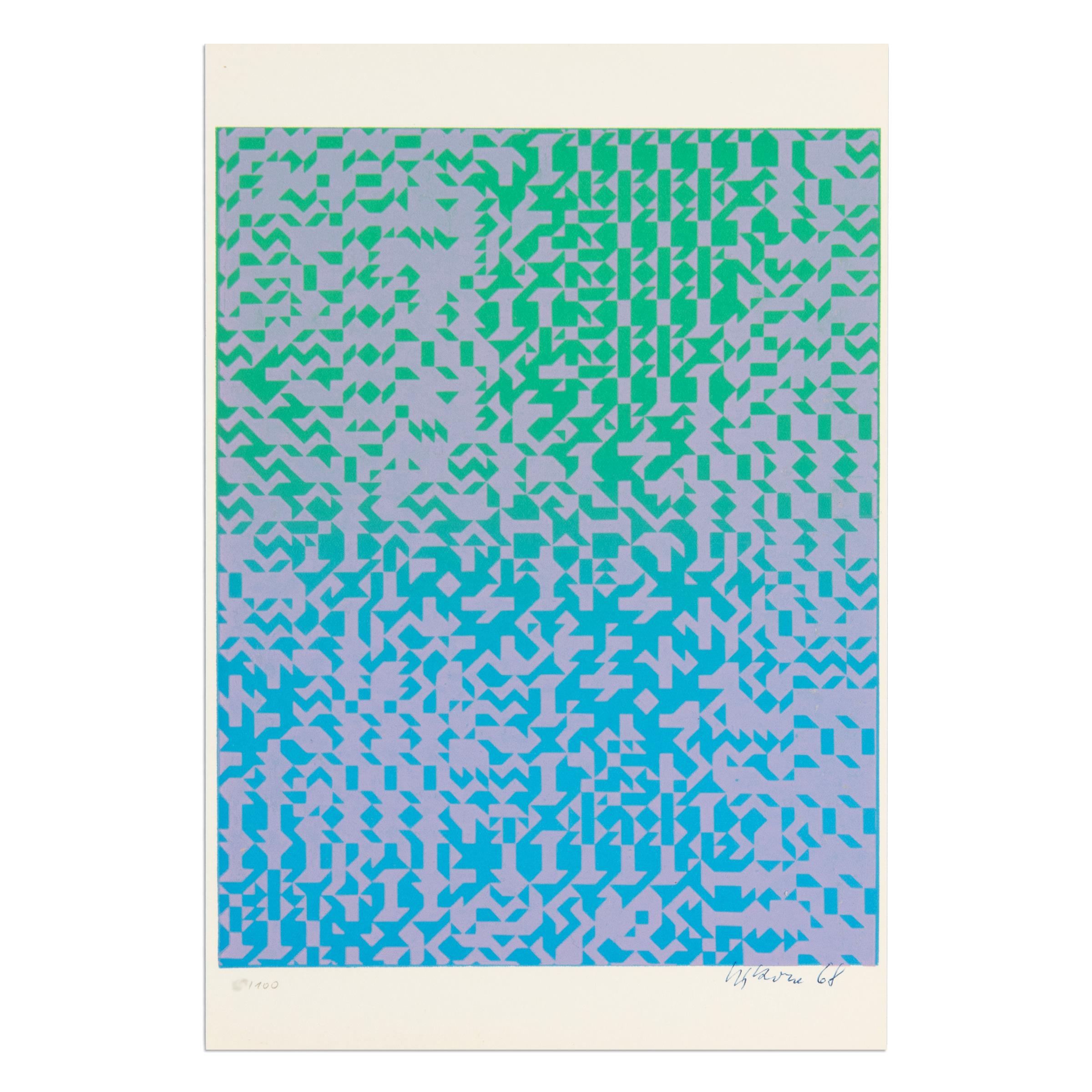Zdeněk Sýkora, Untitled (Folgende Folge aus dem Tschechischem): 2 Signed Prints For Sale 2