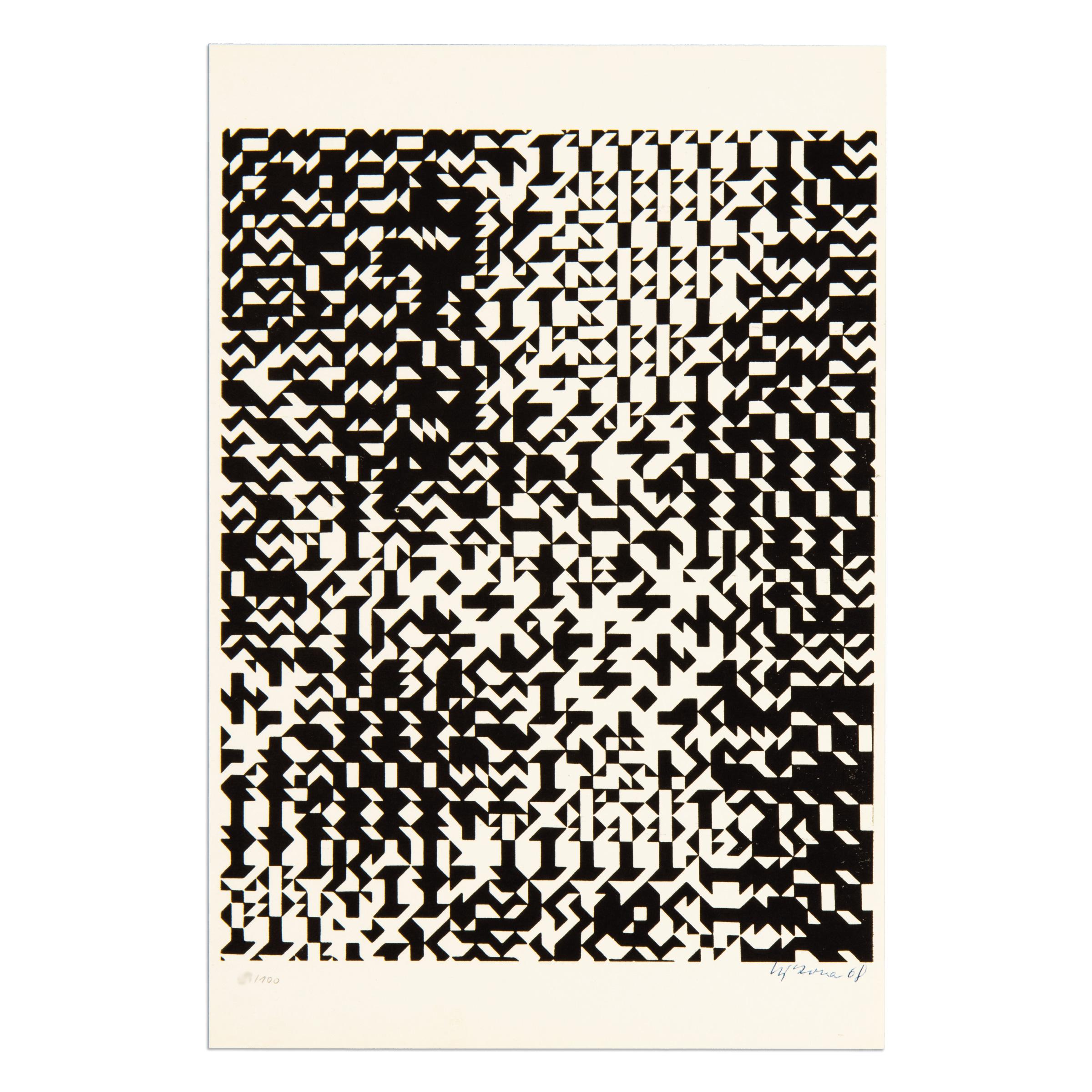 Zdeněk Sýkora, Untitled (Folgende Folge aus dem Tschechischem): 2 Signed Prints For Sale 3