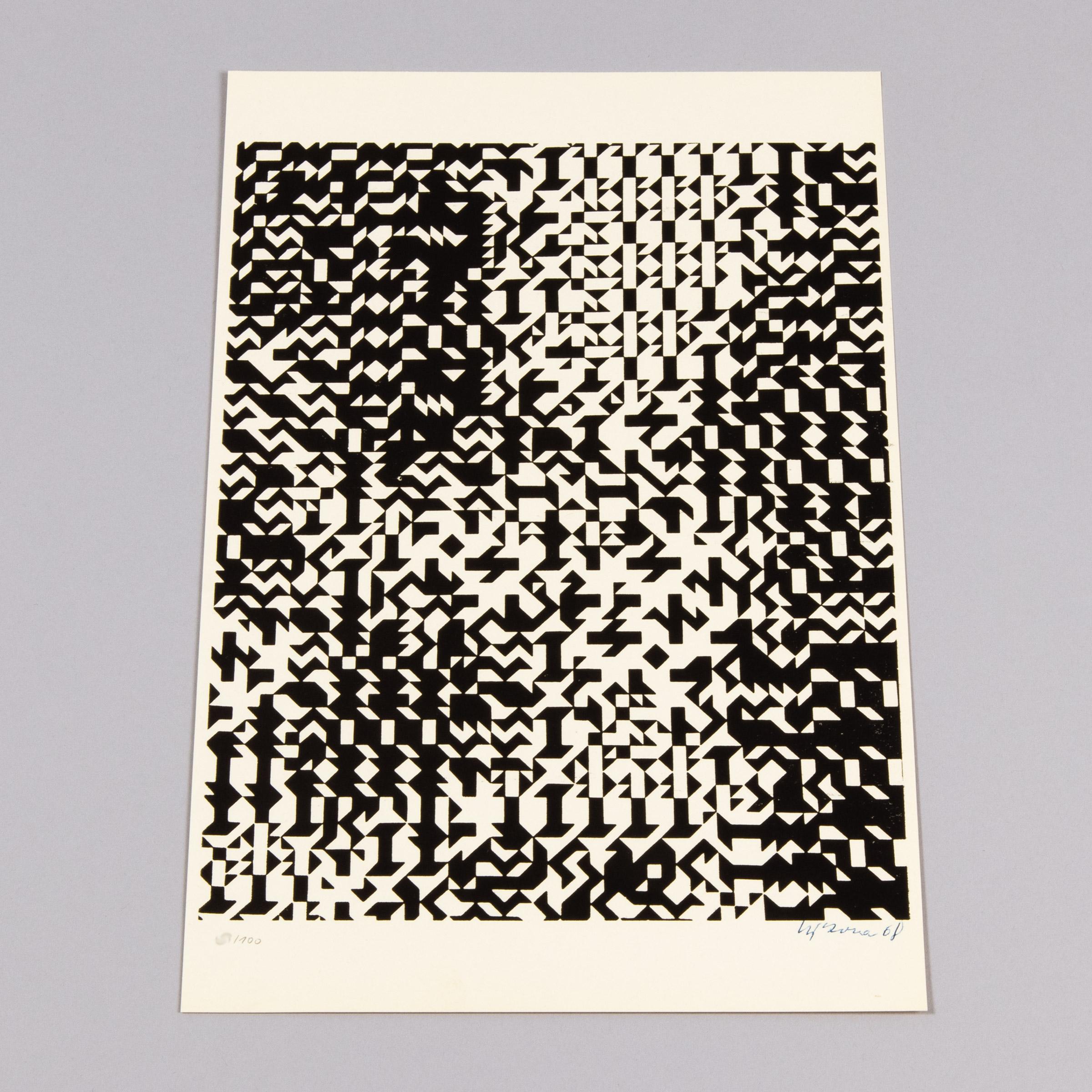 Zdeněk Sýkora, Untitled (Folgende Folge aus dem Tschechischem): 2 Signed Prints For Sale 6