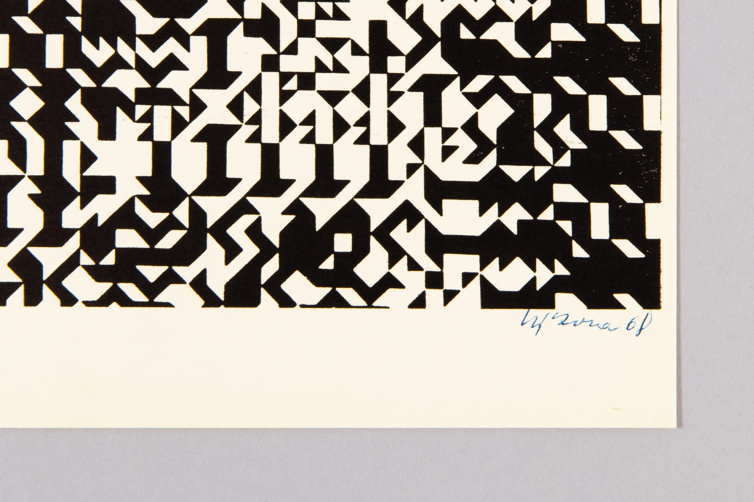 Zdeněk Sýkora, Untitled (Folgende Folge aus dem Tschechischem): 2 Signed Prints For Sale 7