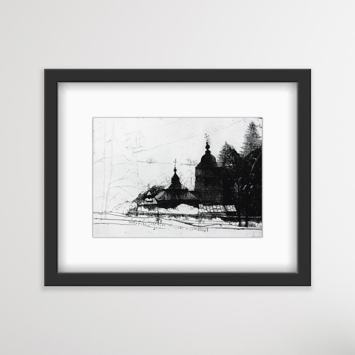 Woloniec - XXI Century, Contemporary Etching Print, Sacral Architecture 1
