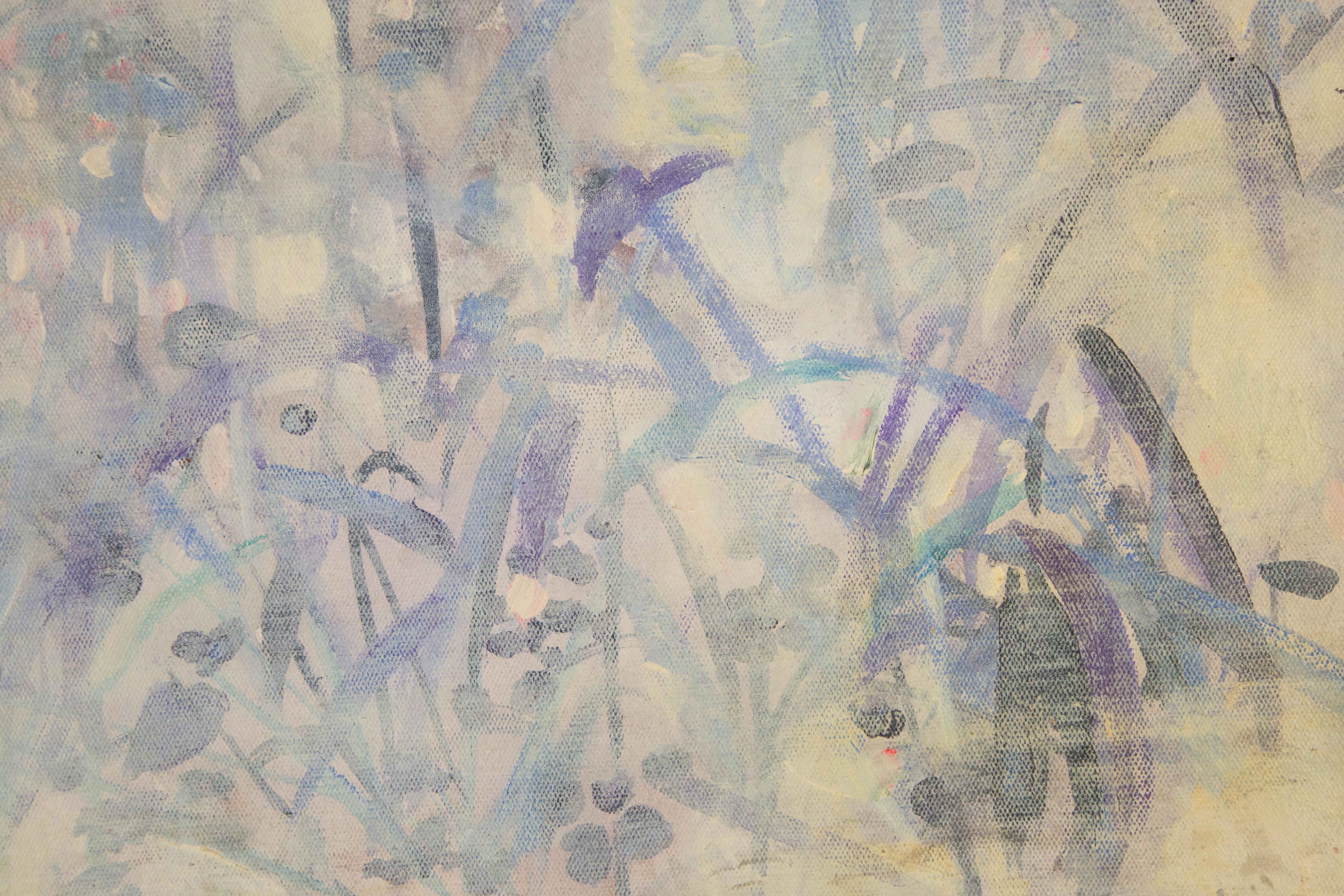 Ze He Abstract Original Oil On Canvas 