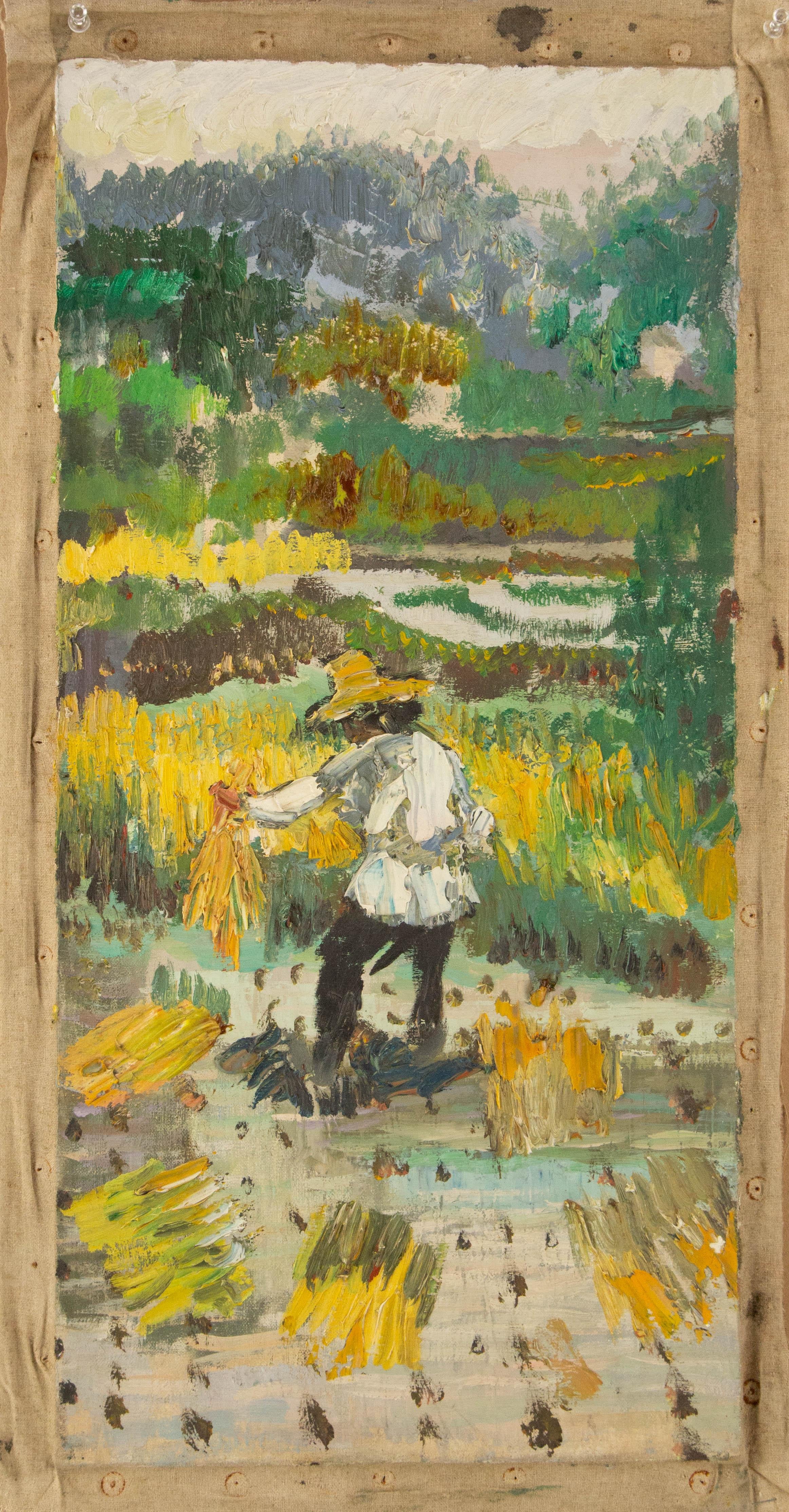 An He Contemporary Original Öl auf Leinwand 