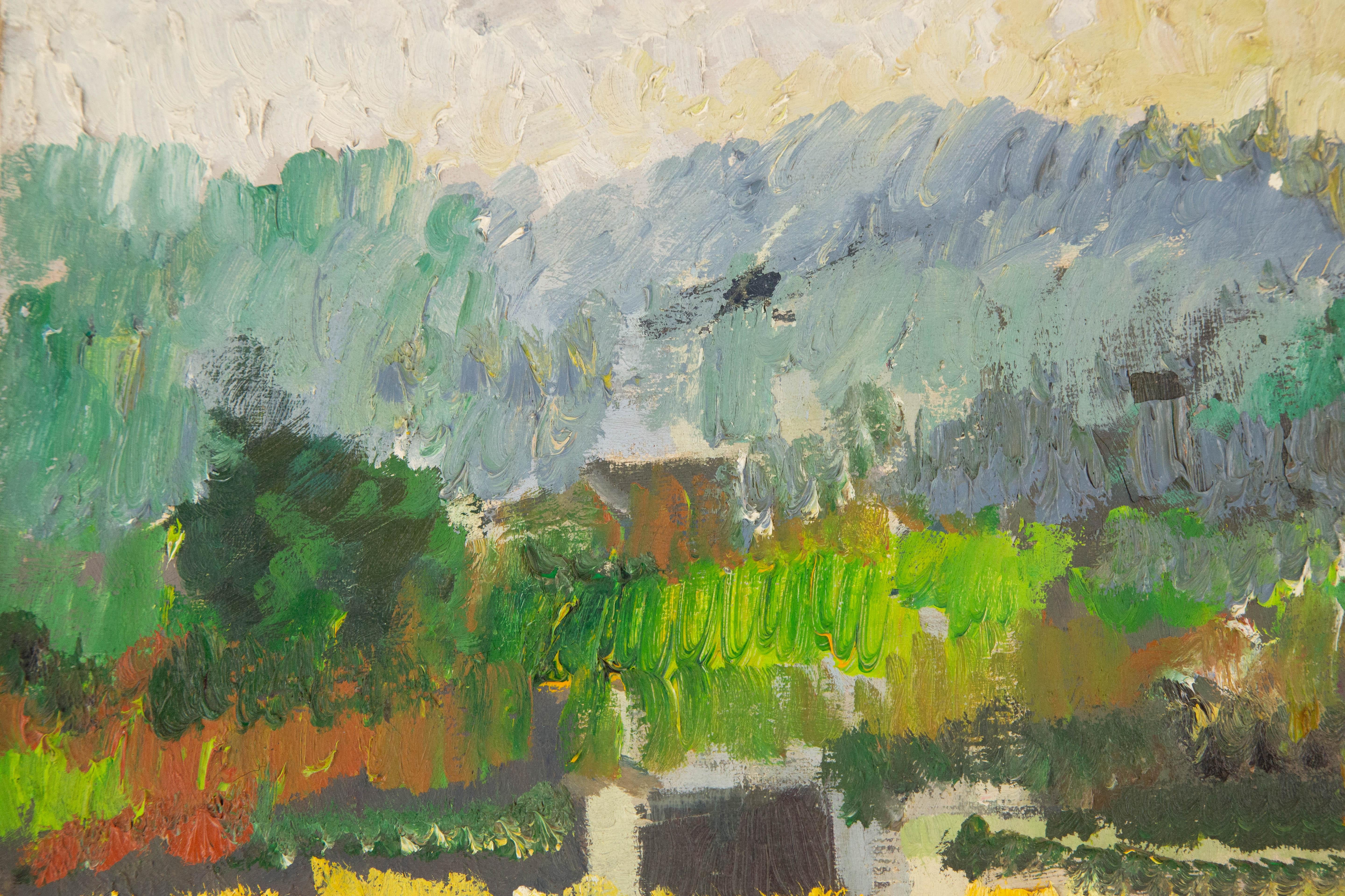 Olio su tela originale contemporaneo 