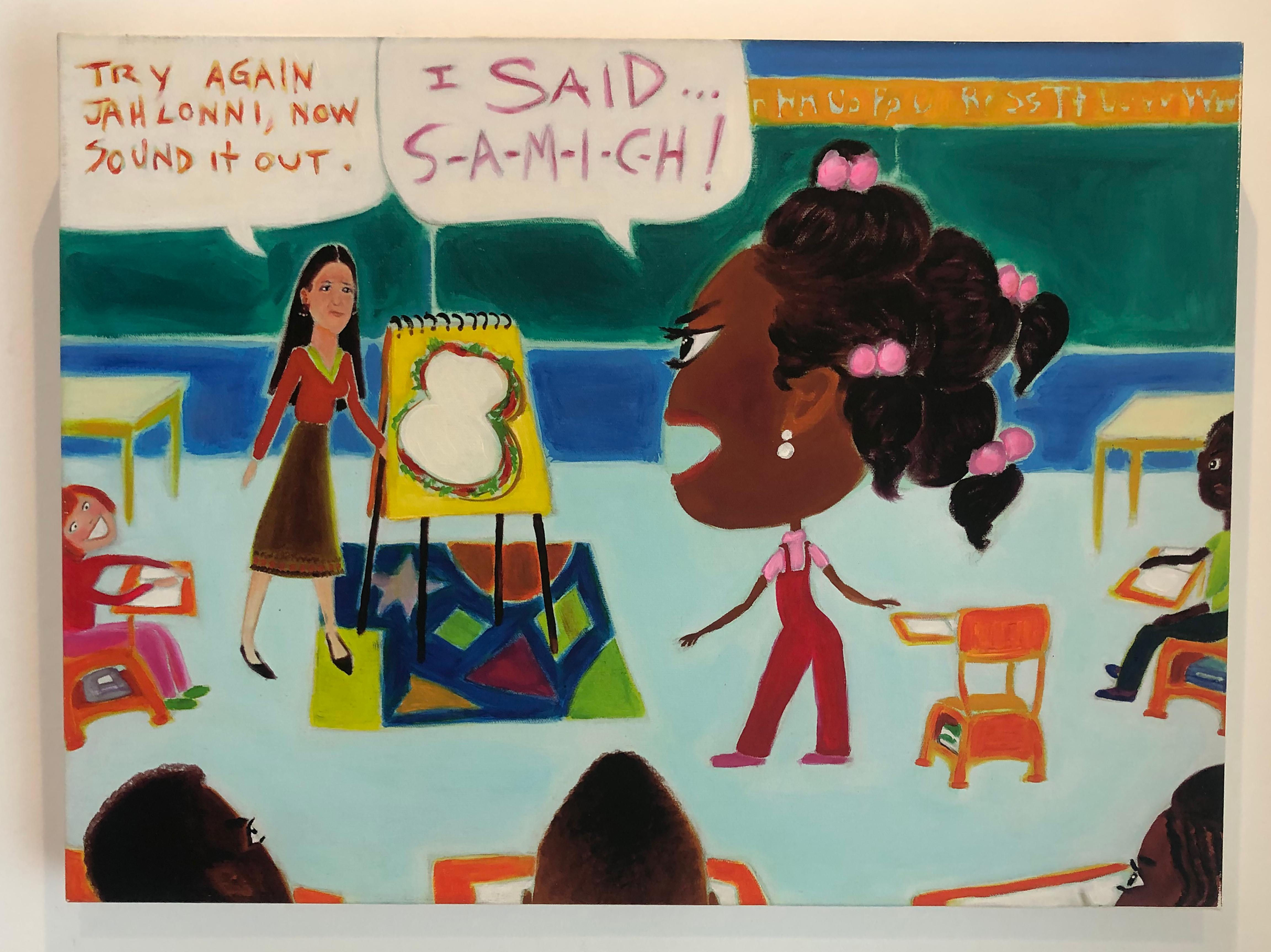 "I Said Samich Part 1 (Diptych)" Giclee Print on Paper - Painting by Zeal Harris