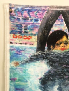 "Deep End" Mischtechnik auf Yupo