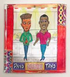 ""Tayo and Dayo" Farbstoffsublimation auf Polycharmeuse